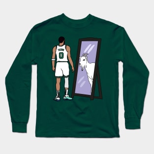 Jayson Tatum, The GOAT Long Sleeve T-Shirt